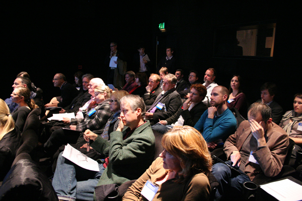 A packed room for the co-production presentations A packed room for the co-production presentations
